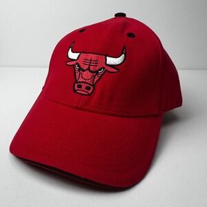 NBA Elevation Chicago Bulls Red Embroidered Hat Cap 7036P3-NBA-BUL-RD Mens OSFM